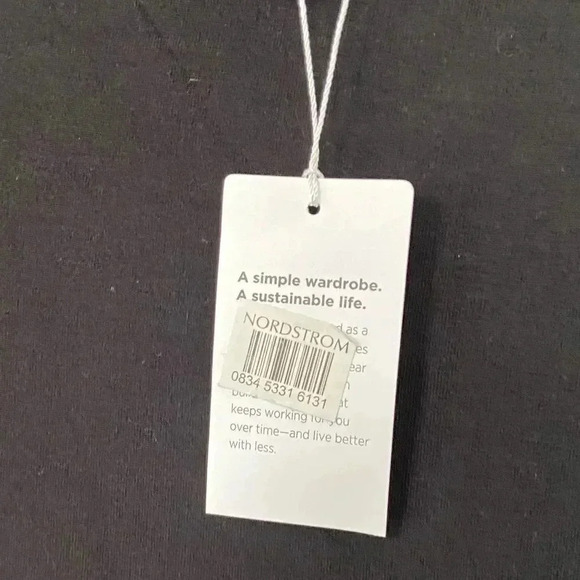 NWT Eileen Fisher Tie Front Jewel Neck Sleeveless Jersey Knit Dress size Small - Picture 5 of 13